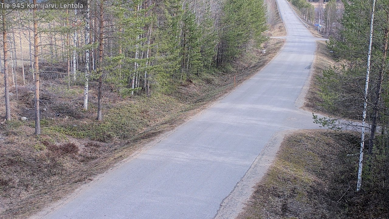 Weather Camera Image Väg 945 Kemijärvi, Lehtola, Kemijärvi, Lappi