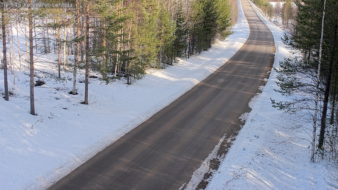 Weather Camera Image Road 945 Kemijärvi, Lehtola, Kemijärvi, Lappi