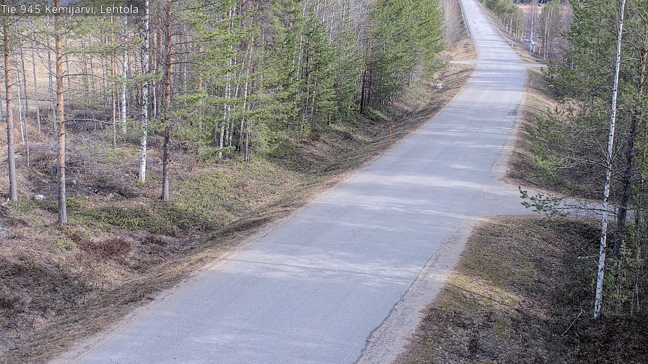 Weather Camera Image Väg 945 Kemijärvi, Lehtola, Kemijärvi, Lappi
