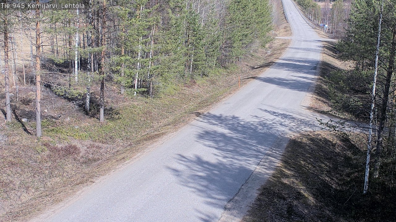 Weather Camera Image Väg 945 Kemijärvi, Lehtola, Kemijärvi, Lappi