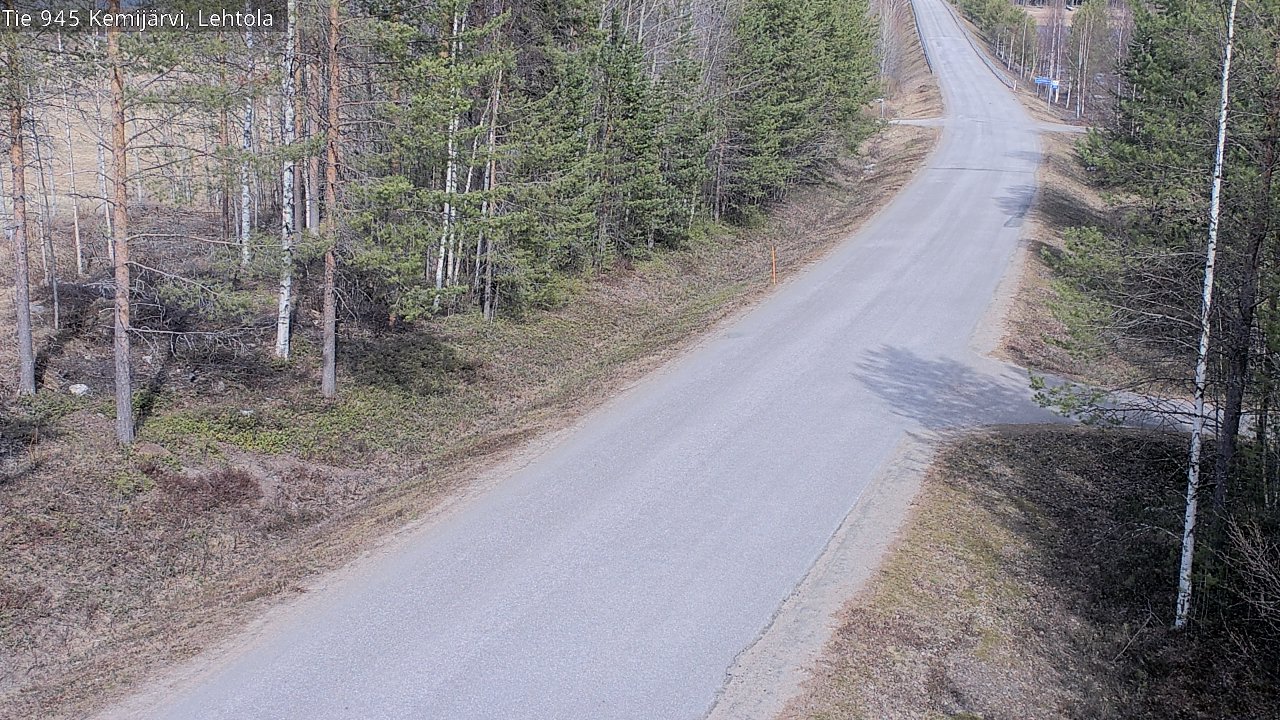 Weather Camera Image Väg 945 Kemijärvi, Lehtola, Kemijärvi, Lappi