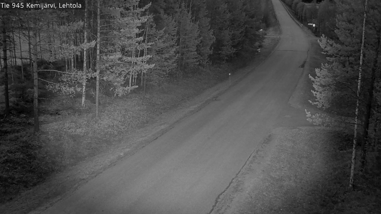 Weather Camera Image Väg 945 Kemijärvi, Lehtola, Kemijärvi, Lappi