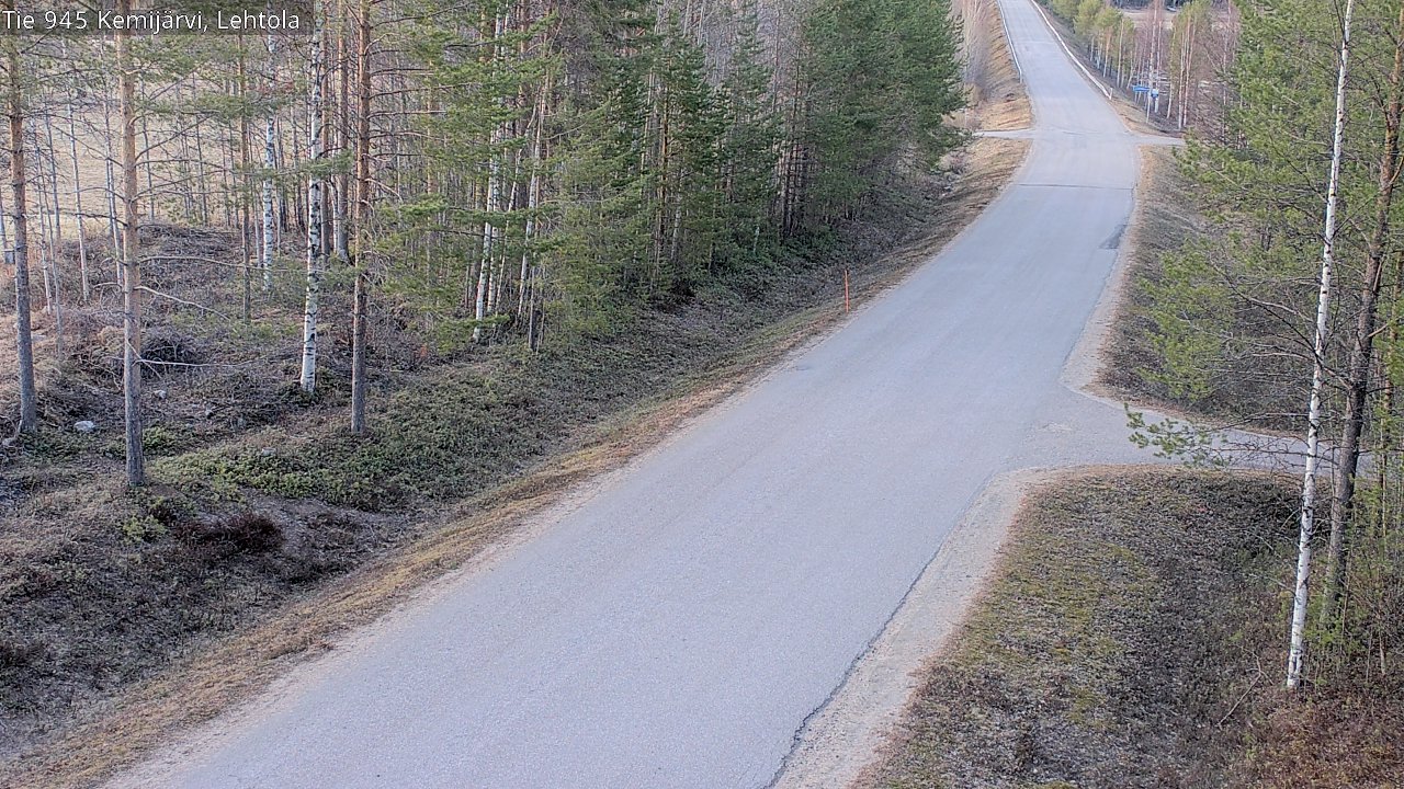 Weather Camera Image Väg 945 Kemijärvi, Lehtola, Kemijärvi, Lappi