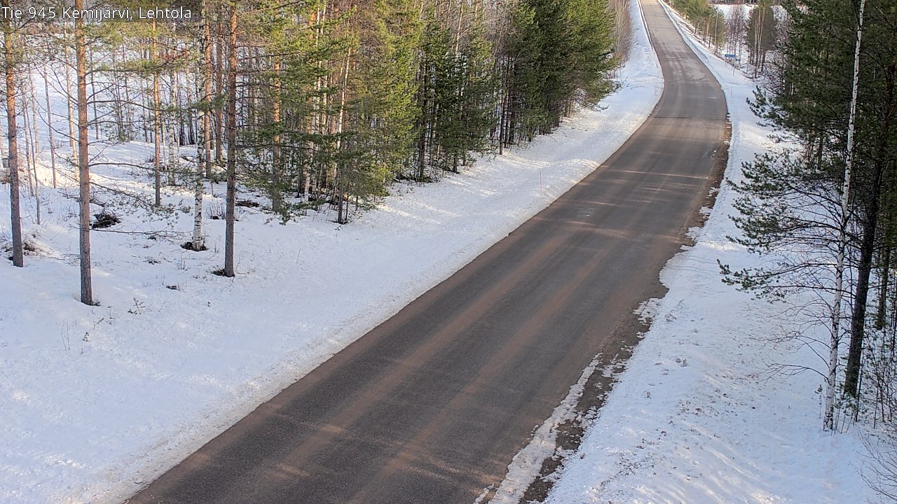 Weather Camera Image Road 945 Kemijärvi, Lehtola, Kemijärvi, Lappi