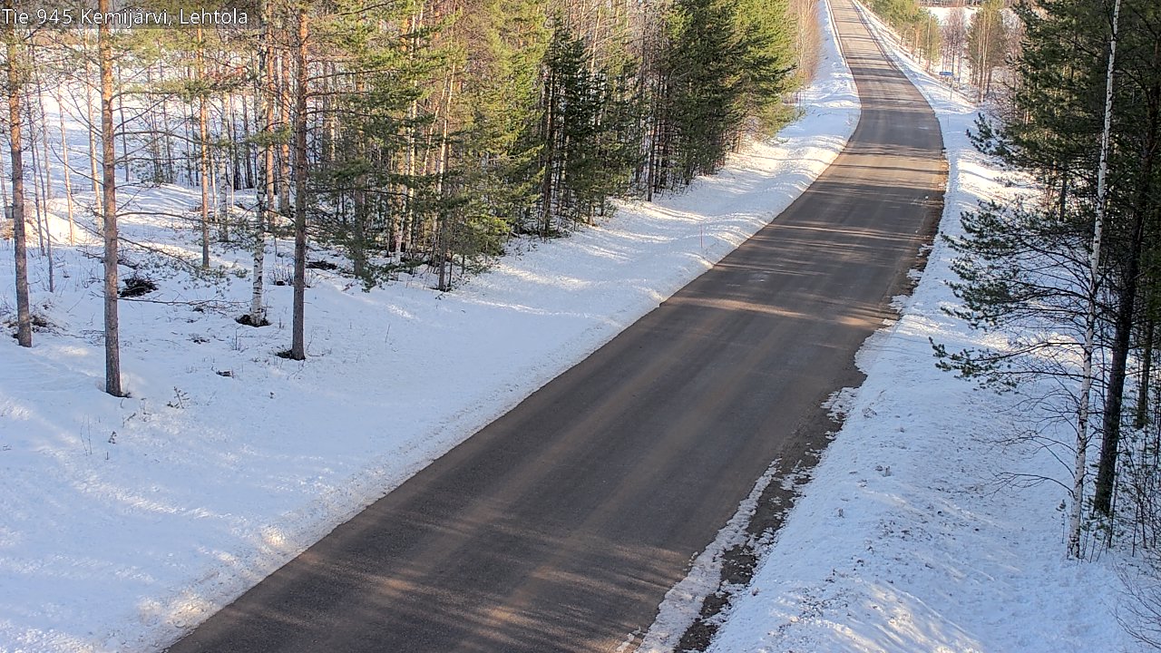 Weather Camera Image Road 945 Kemijärvi, Lehtola, Kemijärvi, Lappi