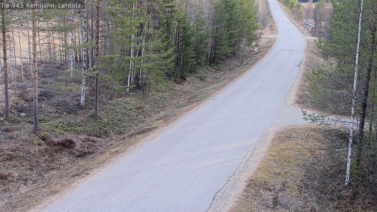 Weather Camera Image Väg 945 Kemijärvi, Lehtola, Kemijärvi, Lappi