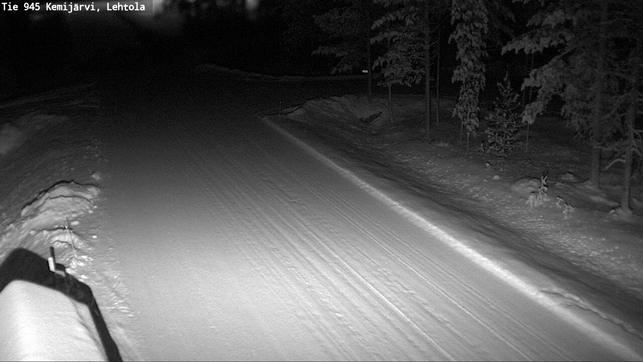 Weather Camera Image Väg 945 Kemijärvi, Lehtola, Kemijärvi, Lappi