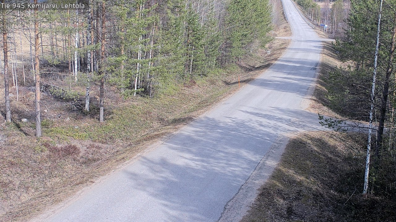 Weather Camera Image Väg 945 Kemijärvi, Lehtola, Kemijärvi, Lappi