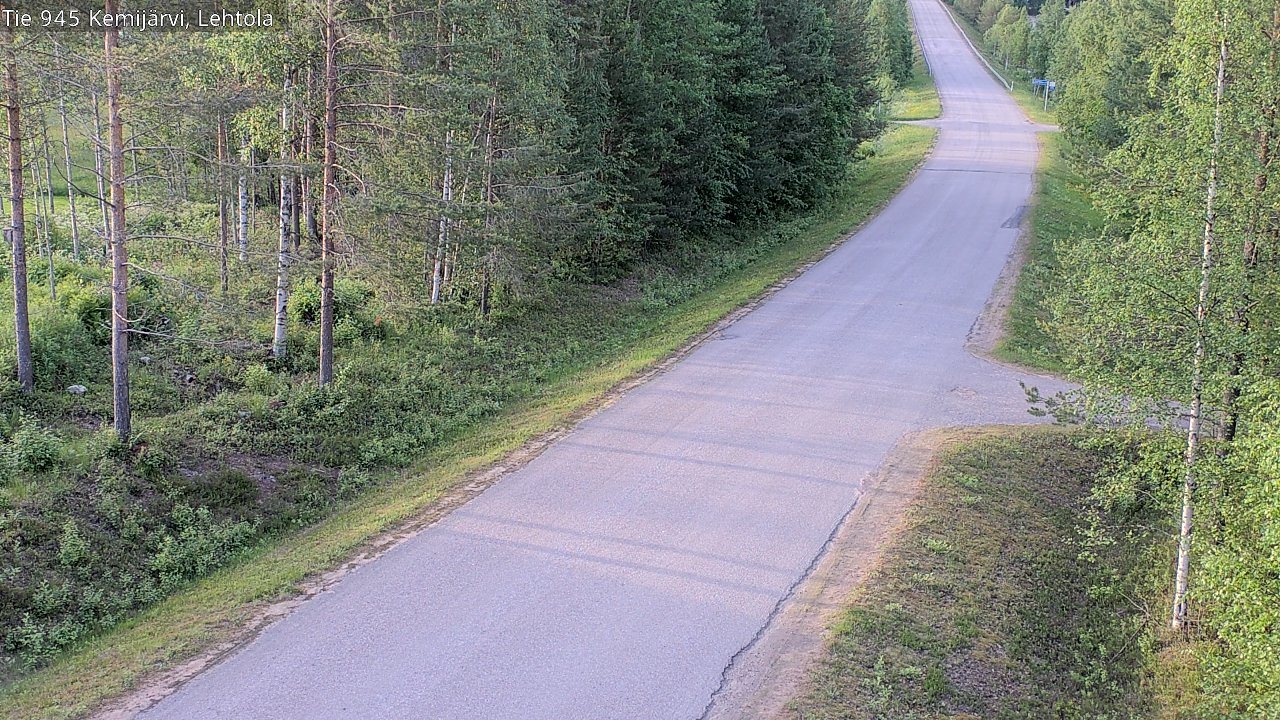 Weather Camera Image Road 945 Kemijärvi, Lehtola, Kemijärvi, Lappi