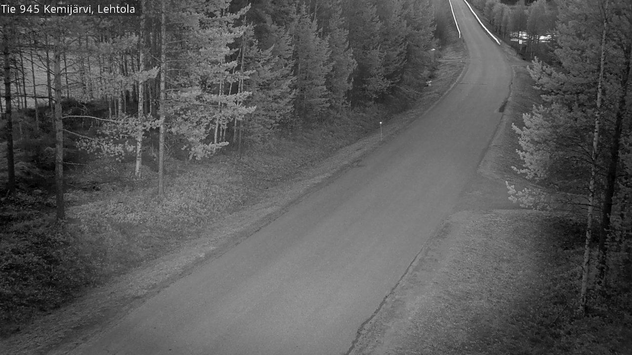 Weather Camera Image Väg 945 Kemijärvi, Lehtola, Kemijärvi, Lappi