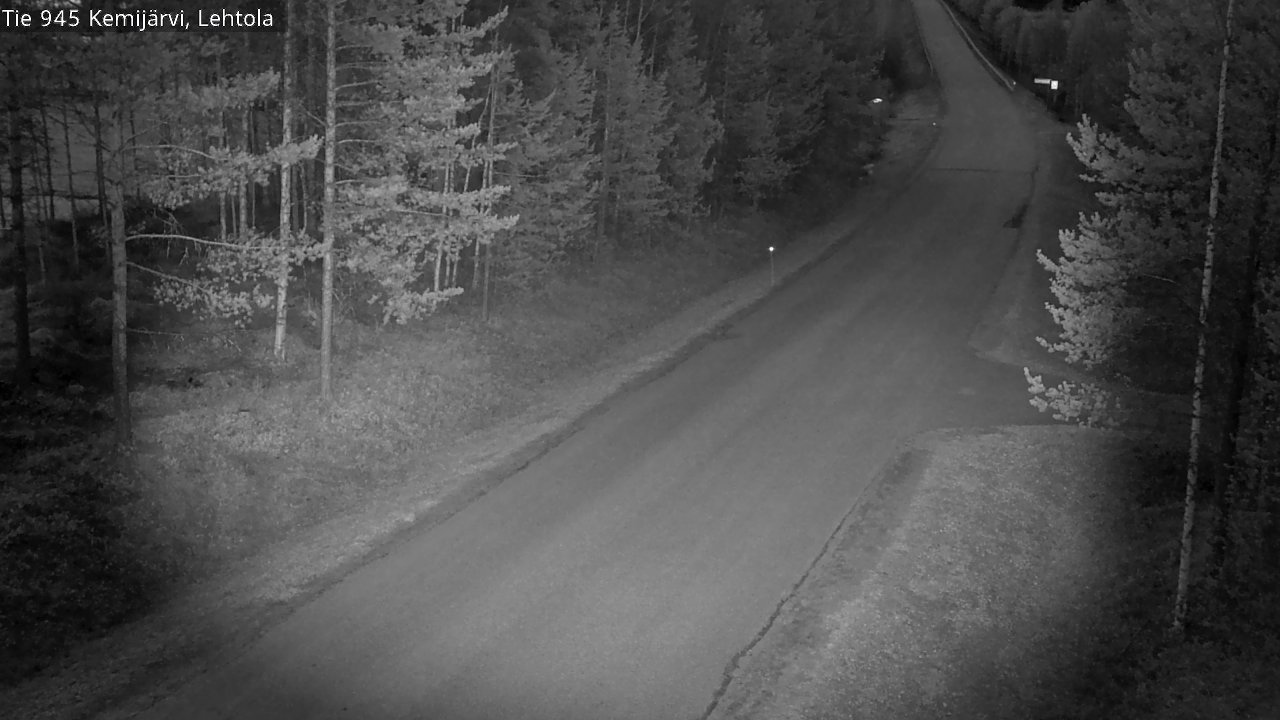 Weather Camera Image Väg 945 Kemijärvi, Lehtola, Kemijärvi, Lappi