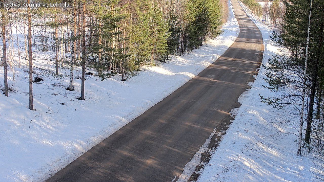Weather Camera Image Road 945 Kemijärvi, Lehtola, Kemijärvi, Lappi