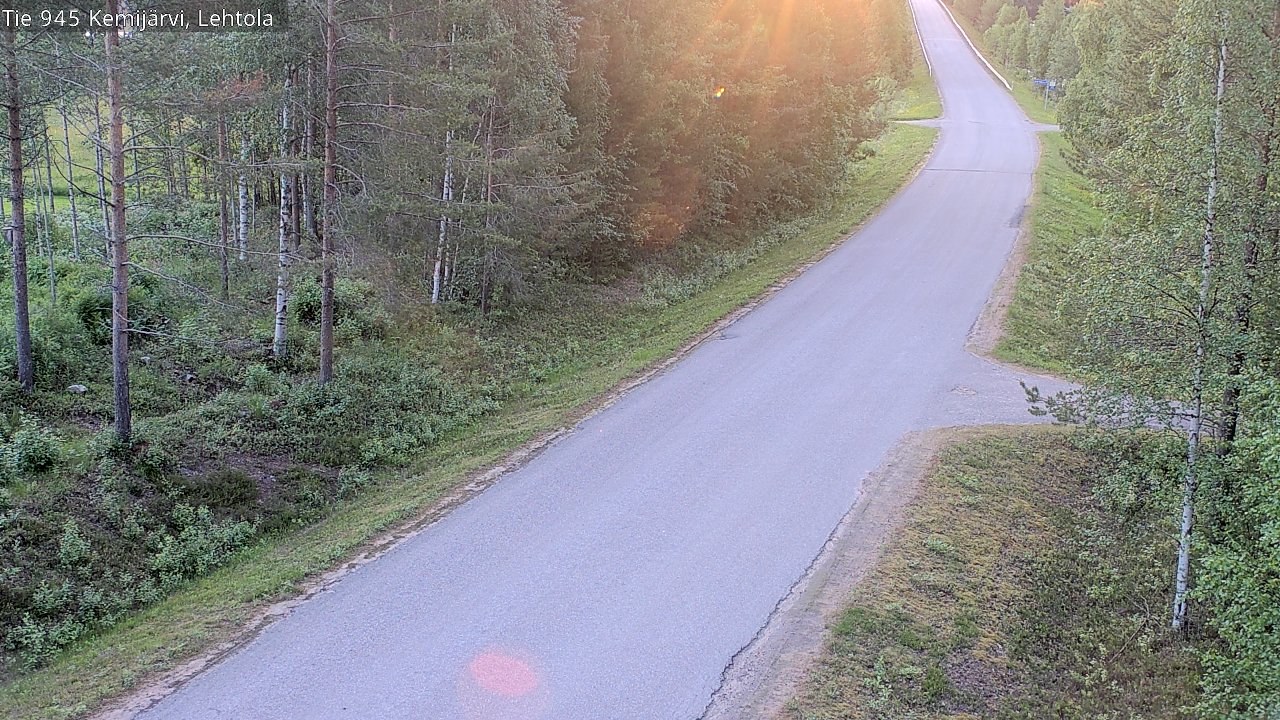 Weather Camera Image Road 945 Kemijärvi, Lehtola, Kemijärvi, Lappi
