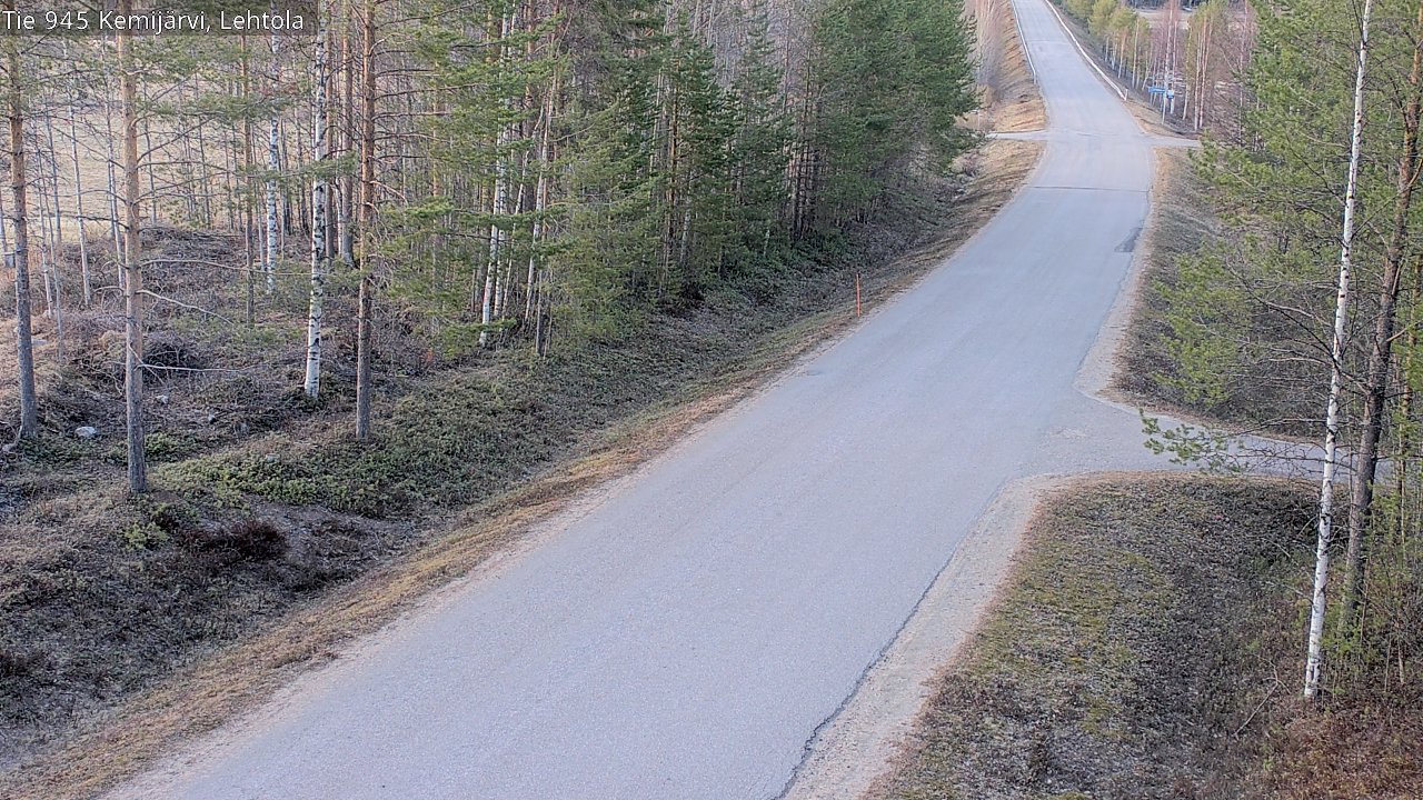Weather Camera Image Väg 945 Kemijärvi, Lehtola, Kemijärvi, Lappi