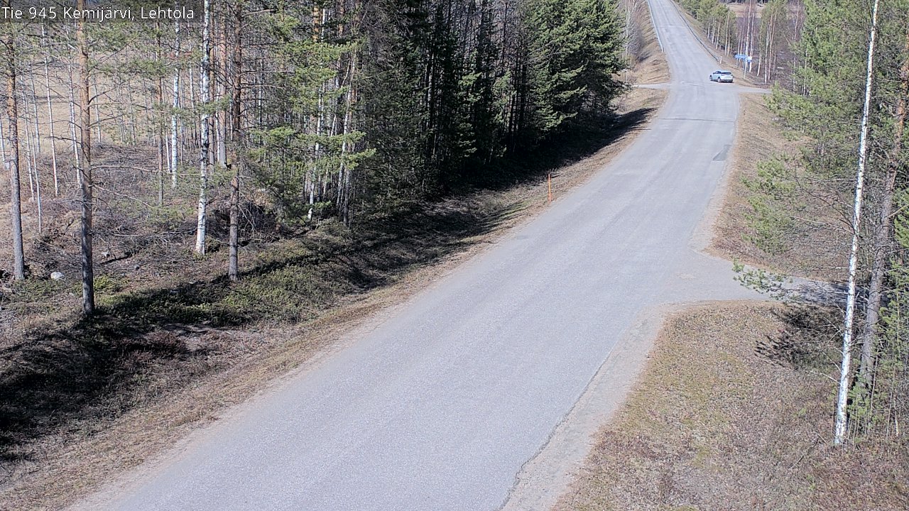 Weather Camera Image Väg 945 Kemijärvi, Lehtola, Kemijärvi, Lappi
