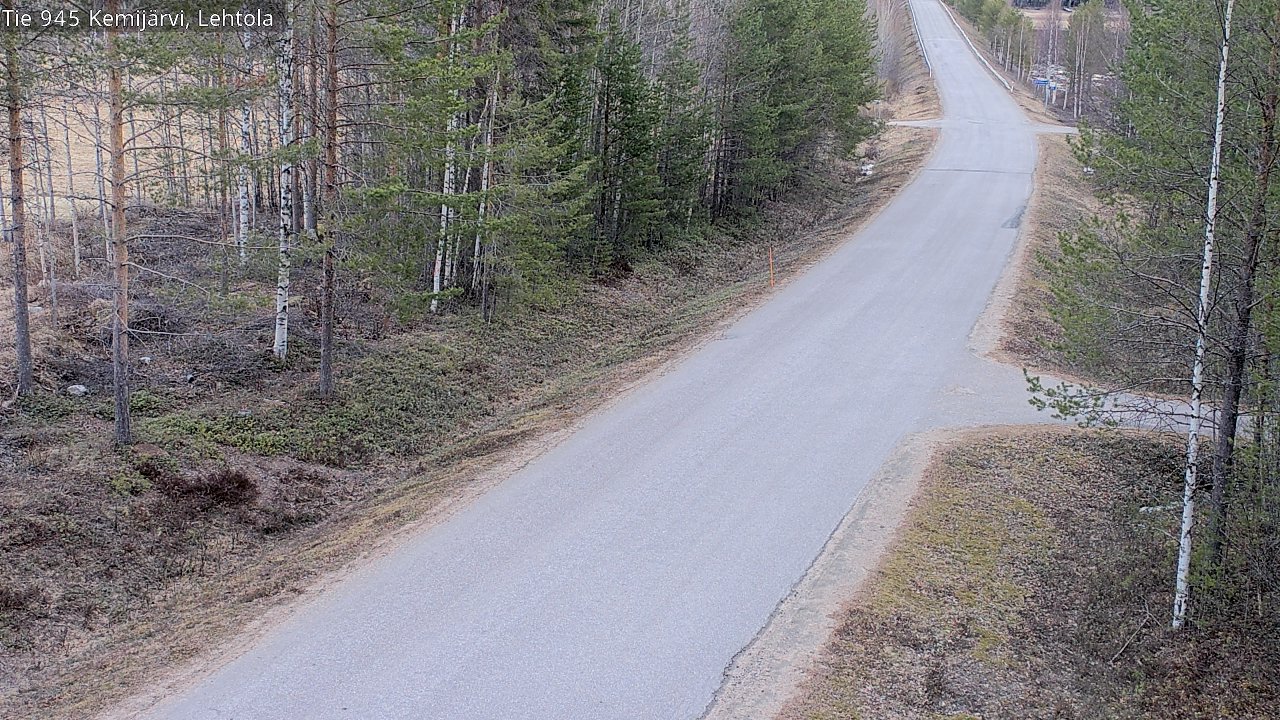 Weather Camera Image Väg 945 Kemijärvi, Lehtola, Kemijärvi, Lappi