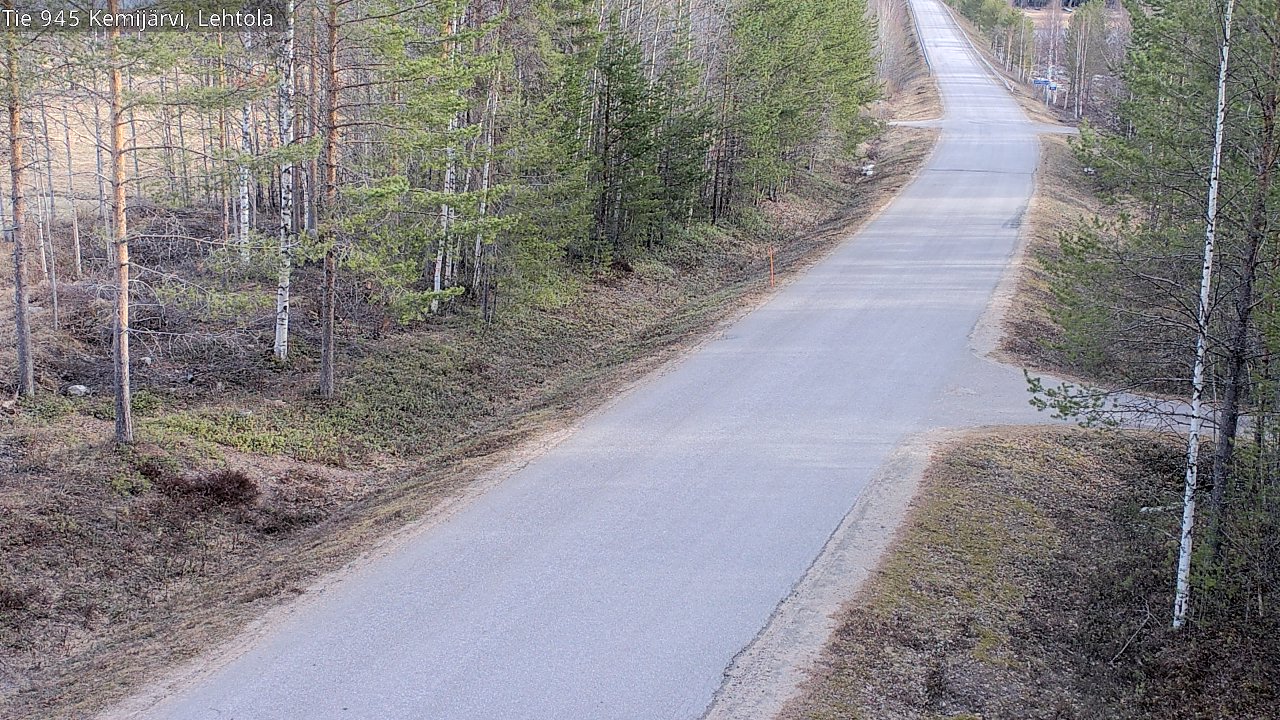 Weather Camera Image Väg 945 Kemijärvi, Lehtola, Kemijärvi, Lappi