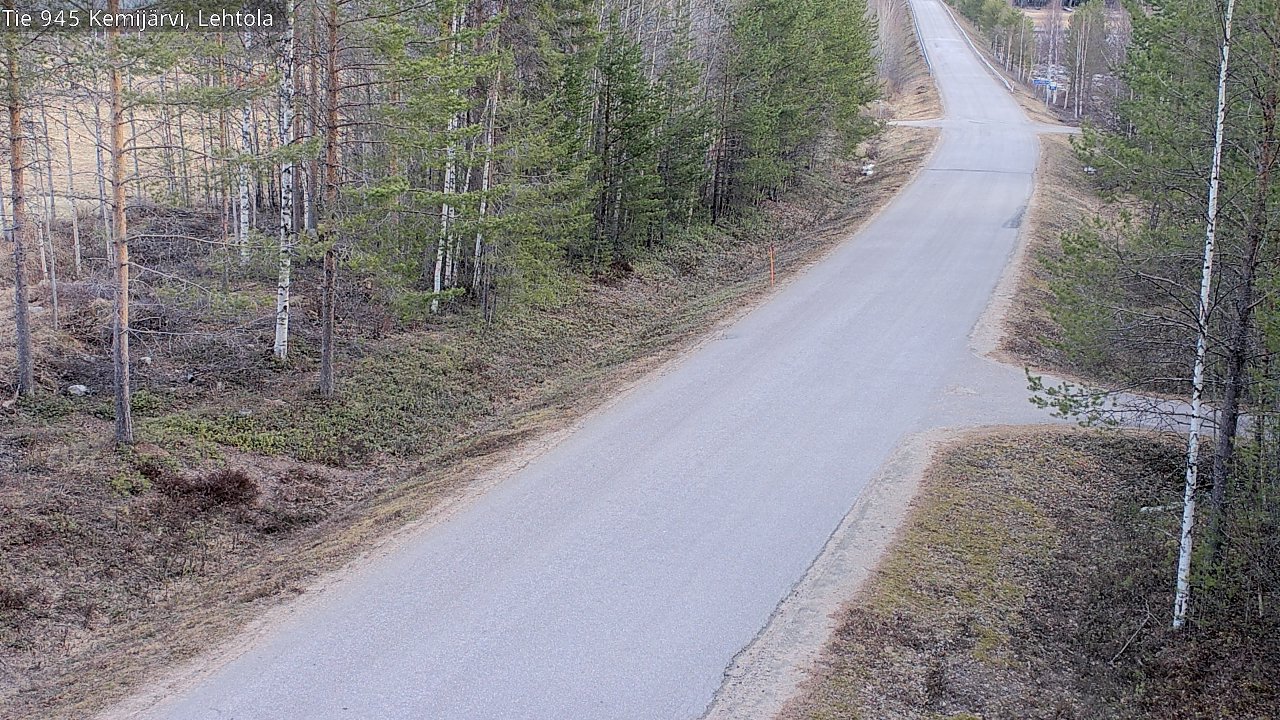 Weather Camera Image Väg 945 Kemijärvi, Lehtola, Kemijärvi, Lappi