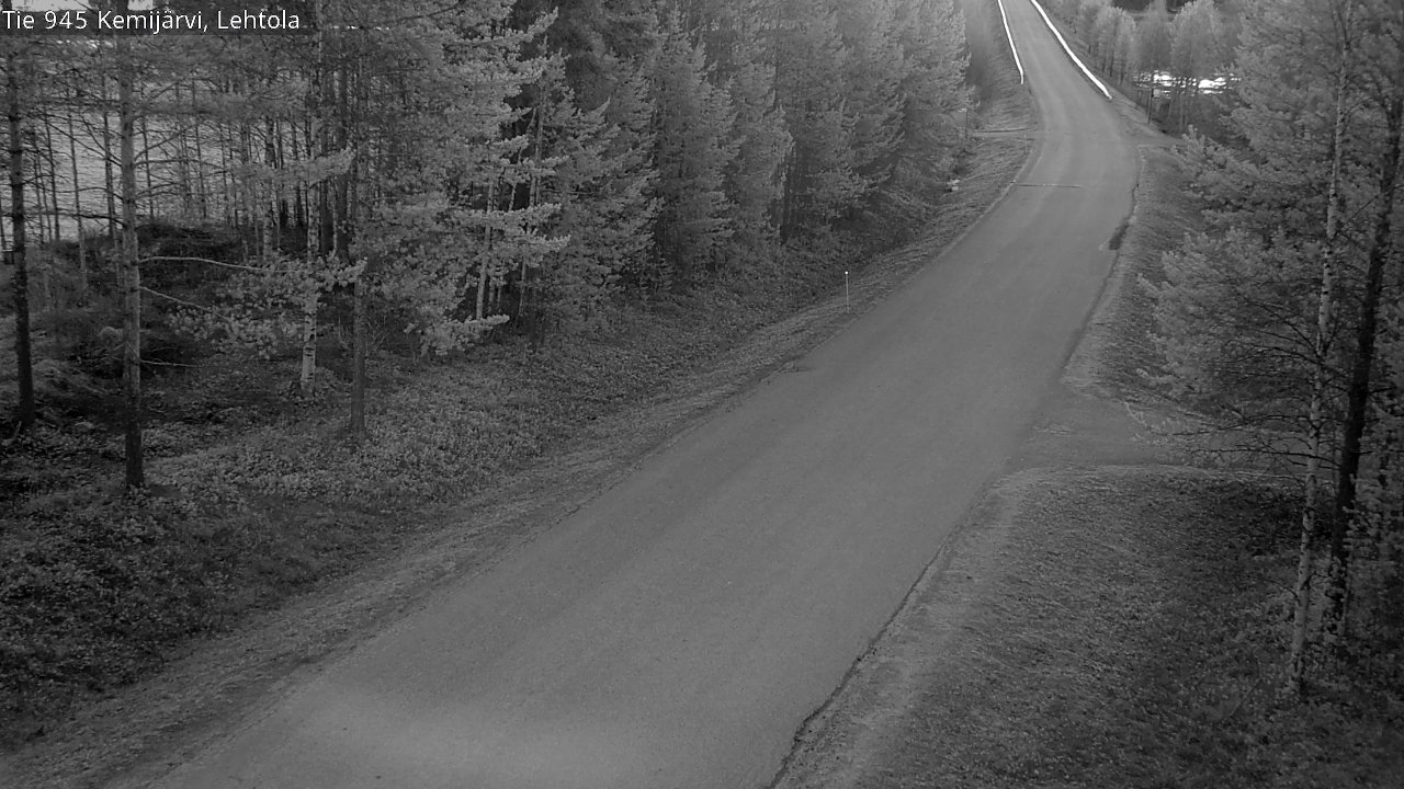 Weather Camera Image Väg 945 Kemijärvi, Lehtola, Kemijärvi, Lappi
