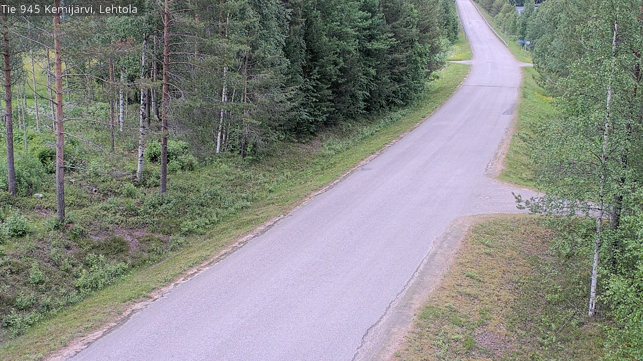 Weather Camera Image Road 945 Kemijärvi, Lehtola, Kemijärvi, Lappi