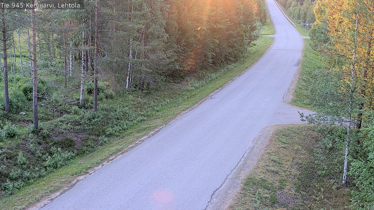 Weather Camera Image Road 945 Kemijärvi, Lehtola, Kemijärvi, Lappi