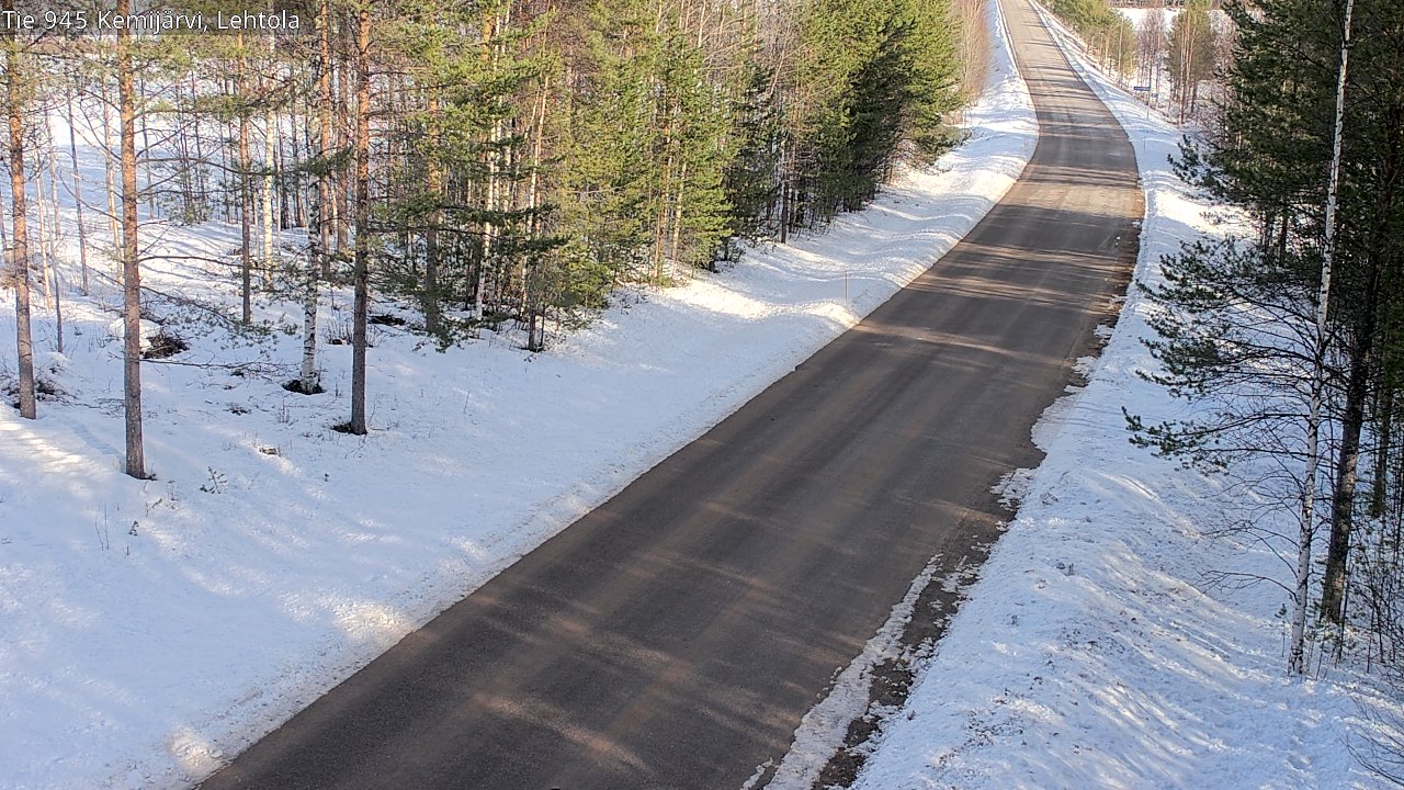 Weather Camera Image Road 945 Kemijärvi, Lehtola, Kemijärvi, Lappi