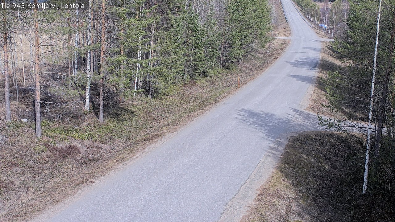 Weather Camera Image Väg 945 Kemijärvi, Lehtola, Kemijärvi, Lappi