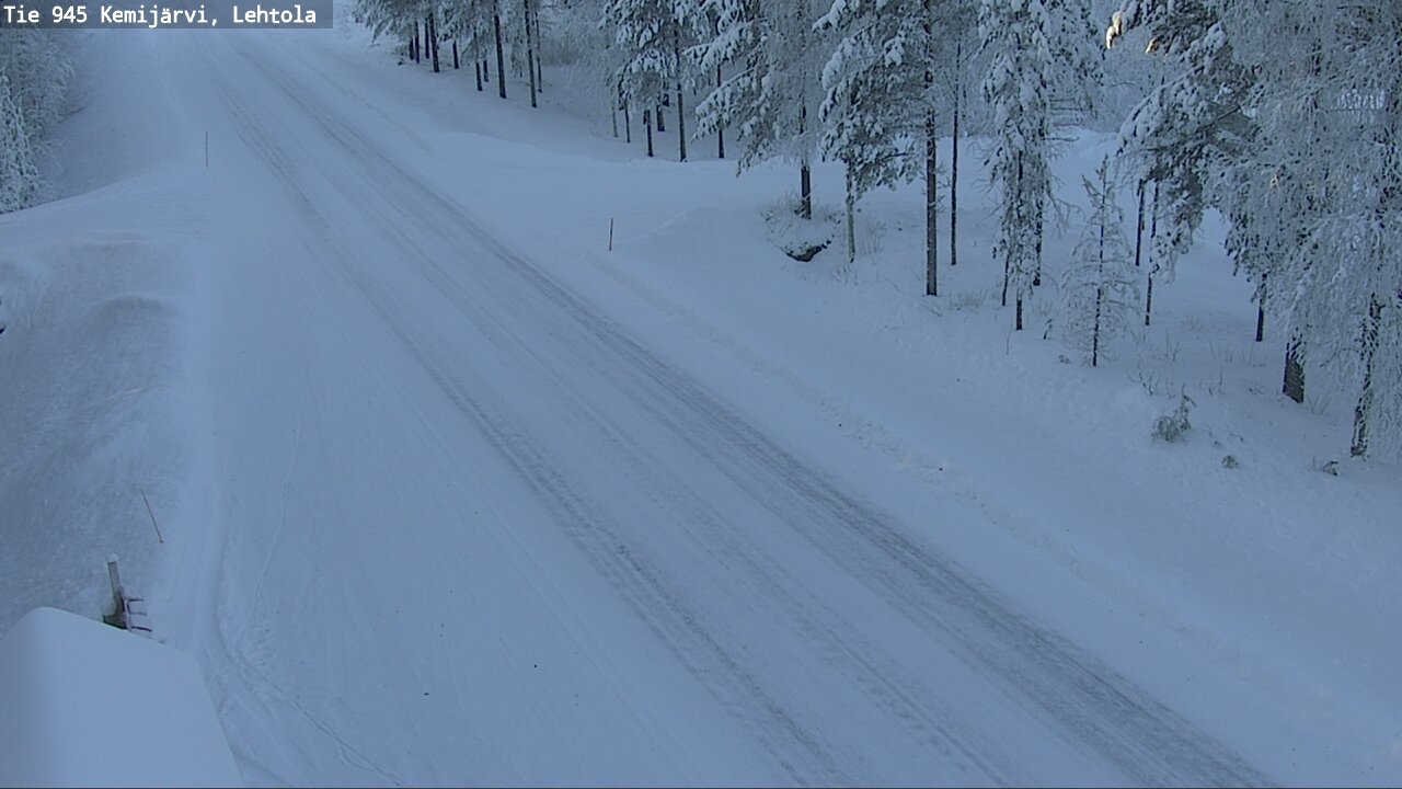 Weather Camera Image Road 945 Kemijärvi, Lehtola, Kemijärvi, Lappi
