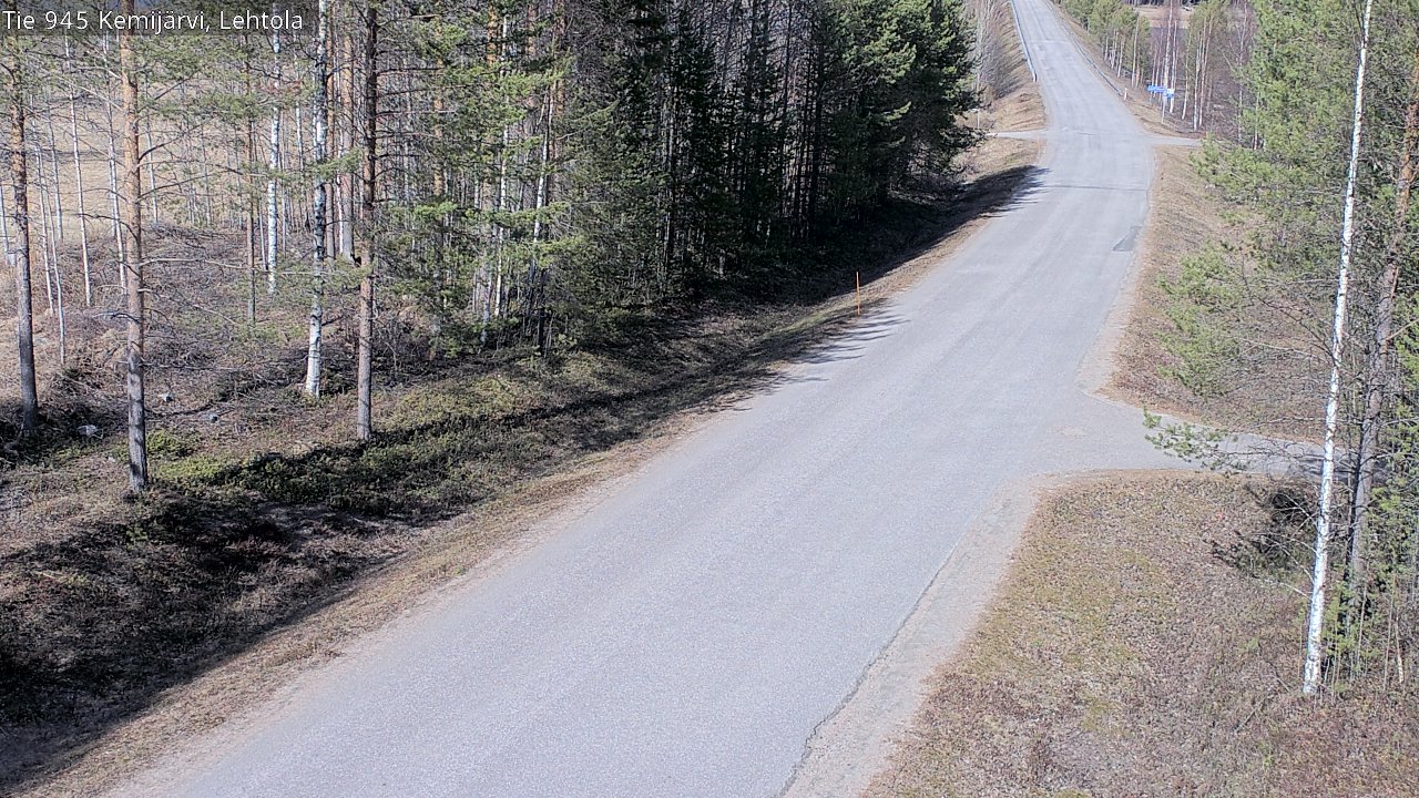 Weather Camera Image Väg 945 Kemijärvi, Lehtola, Kemijärvi, Lappi