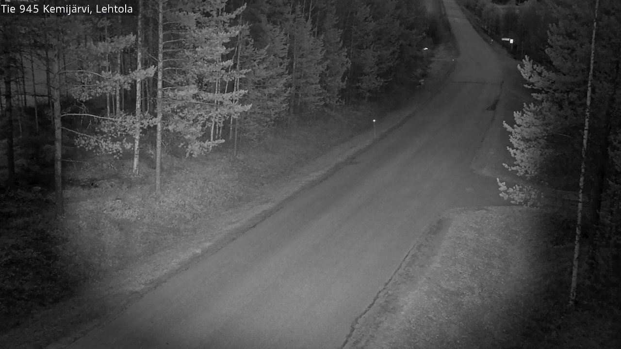 Weather Camera Image Väg 945 Kemijärvi, Lehtola, Kemijärvi, Lappi