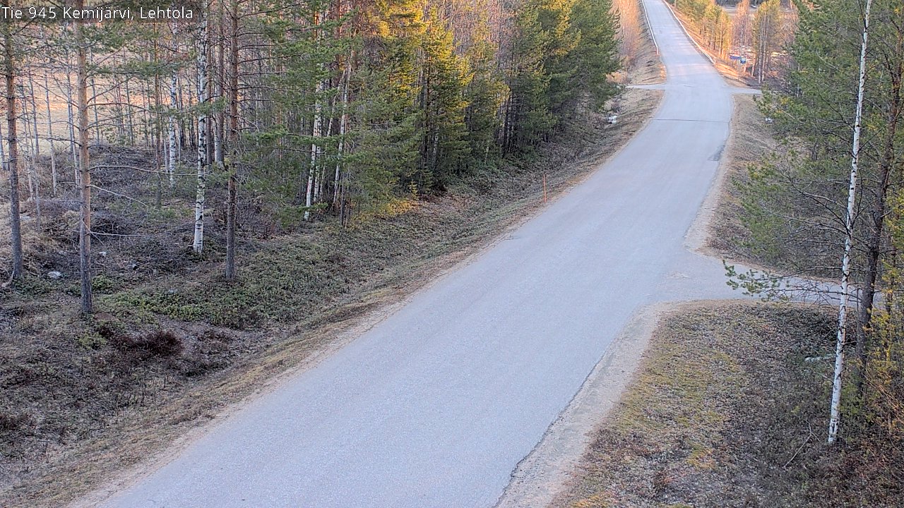 Weather Camera Image Väg 945 Kemijärvi, Lehtola, Kemijärvi, Lappi
