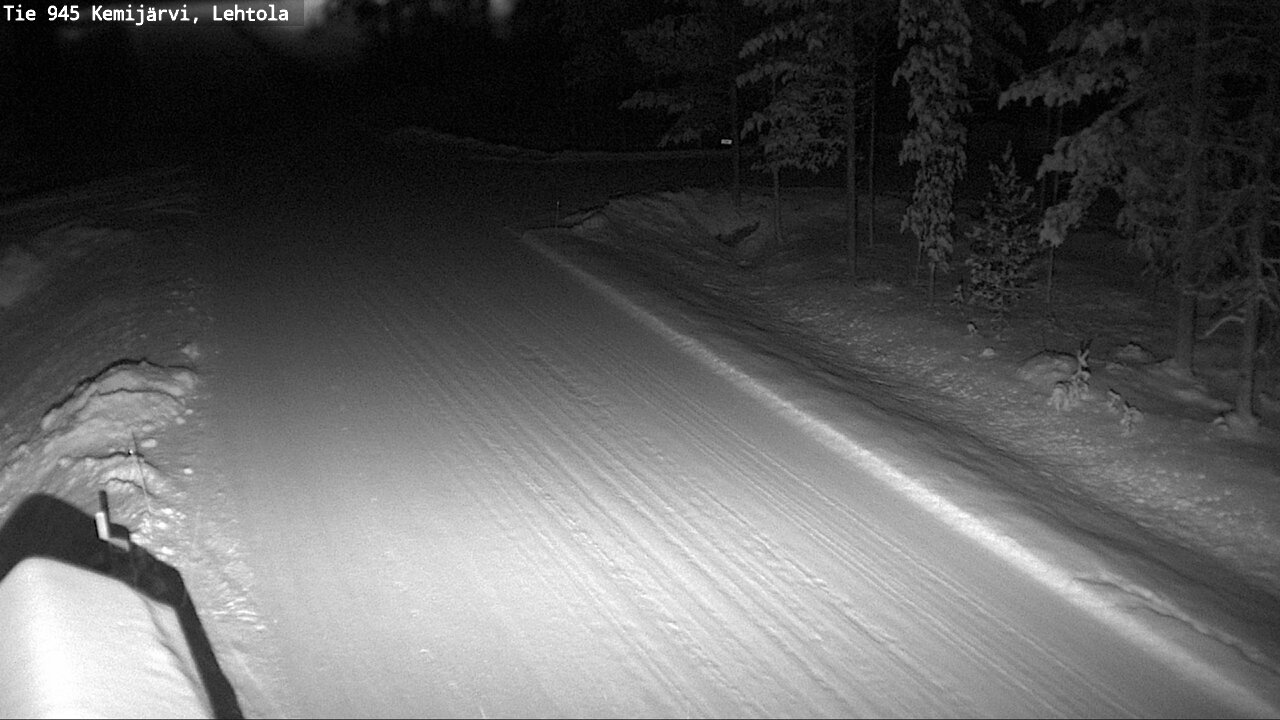 Weather Camera Image Väg 945 Kemijärvi, Lehtola, Kemijärvi, Lappi