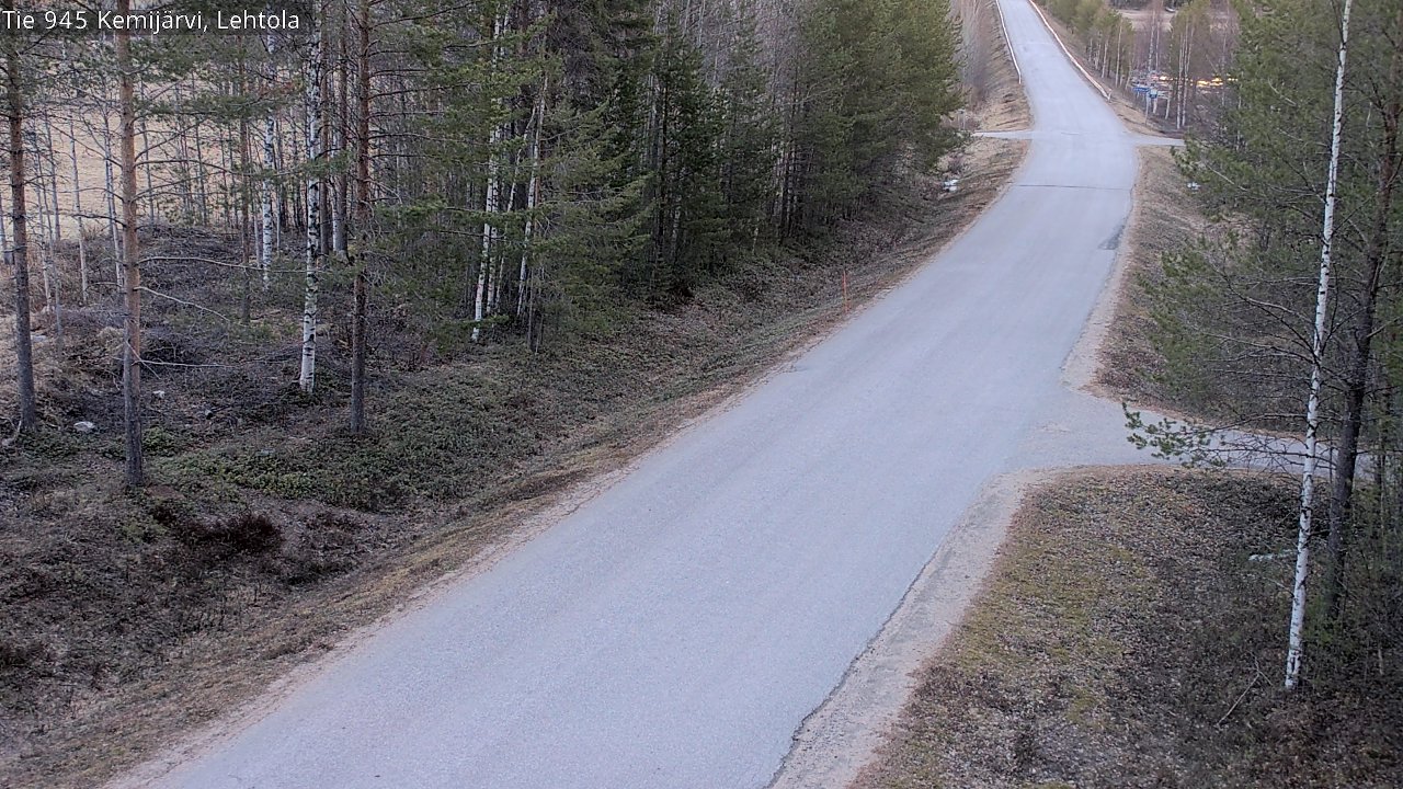 Weather Camera Image Väg 945 Kemijärvi, Lehtola, Kemijärvi, Lappi