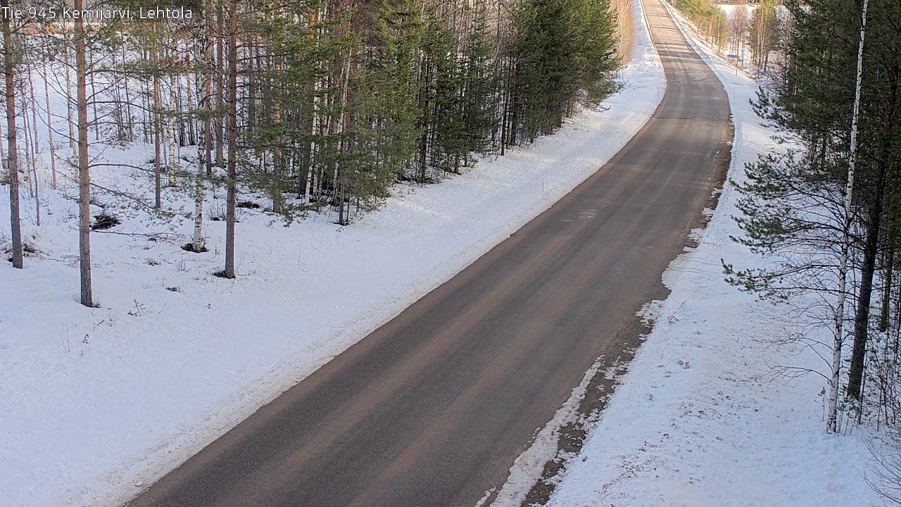Weather Camera Image Road 945 Kemijärvi, Lehtola, Kemijärvi, Lappi