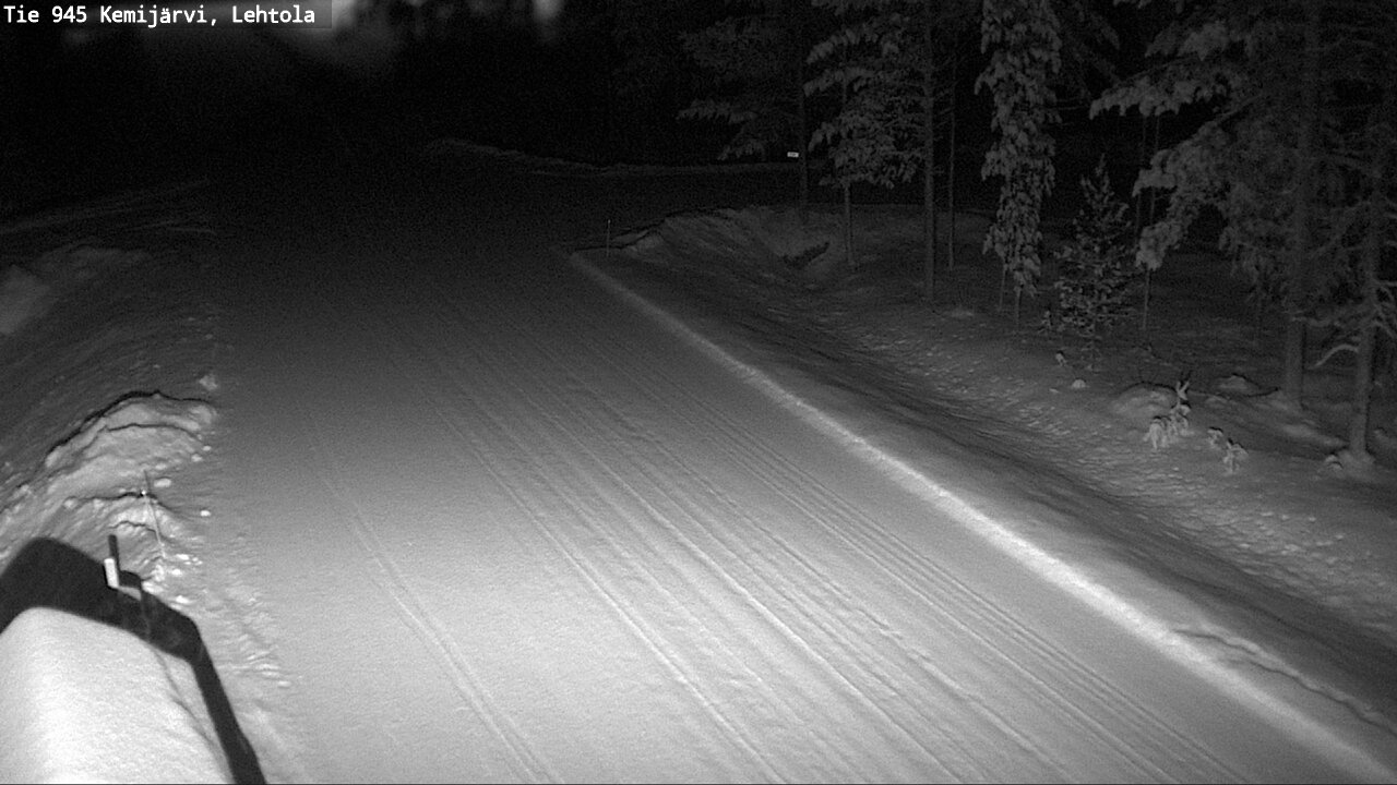 Weather Camera Image Väg 945 Kemijärvi, Lehtola, Kemijärvi, Lappi