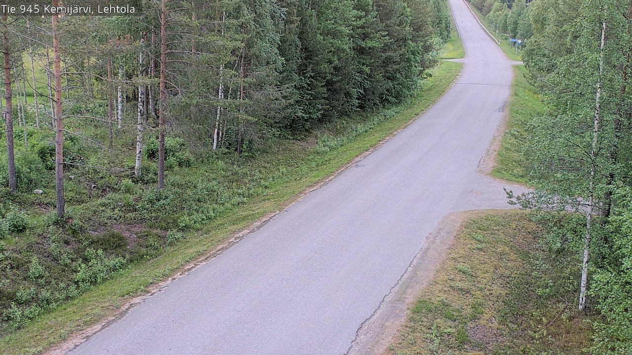 Weather Camera Image Road 945 Kemijärvi, Lehtola, Kemijärvi, Lappi