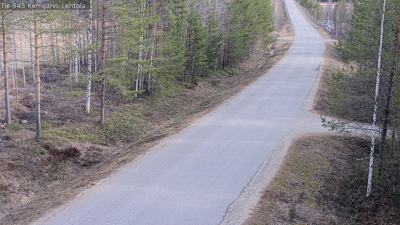 Weather Camera Image Väg 945 Kemijärvi, Lehtola, Kemijärvi, Lappi