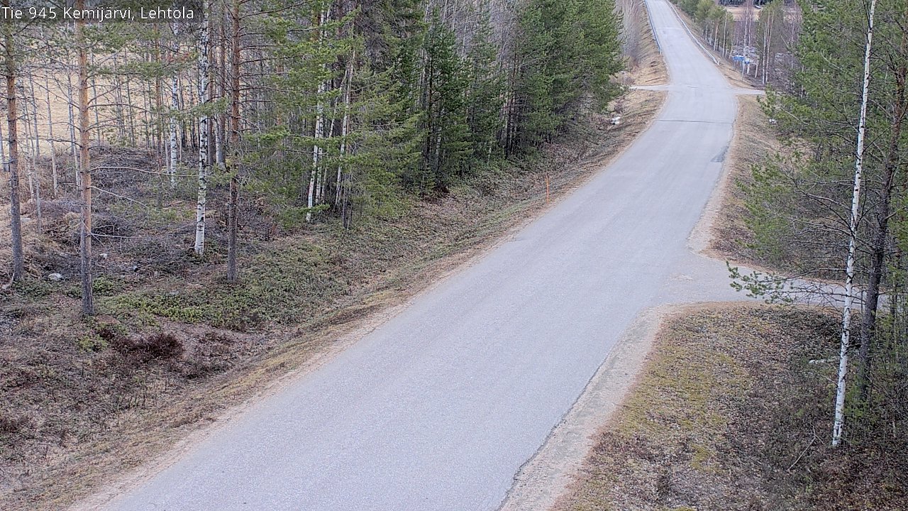 Weather Camera Image Väg 945 Kemijärvi, Lehtola, Kemijärvi, Lappi