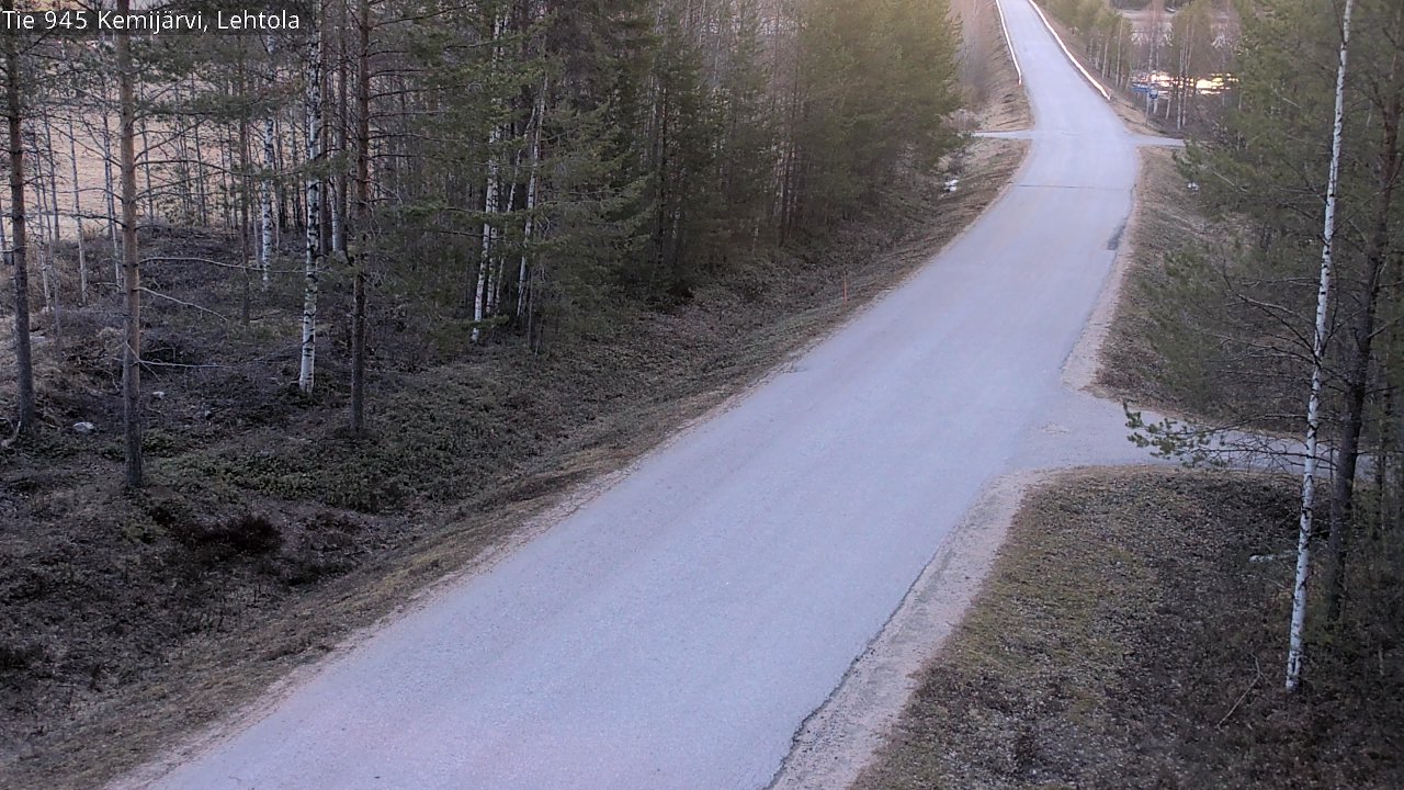 Weather Camera Image Väg 945 Kemijärvi, Lehtola, Kemijärvi, Lappi