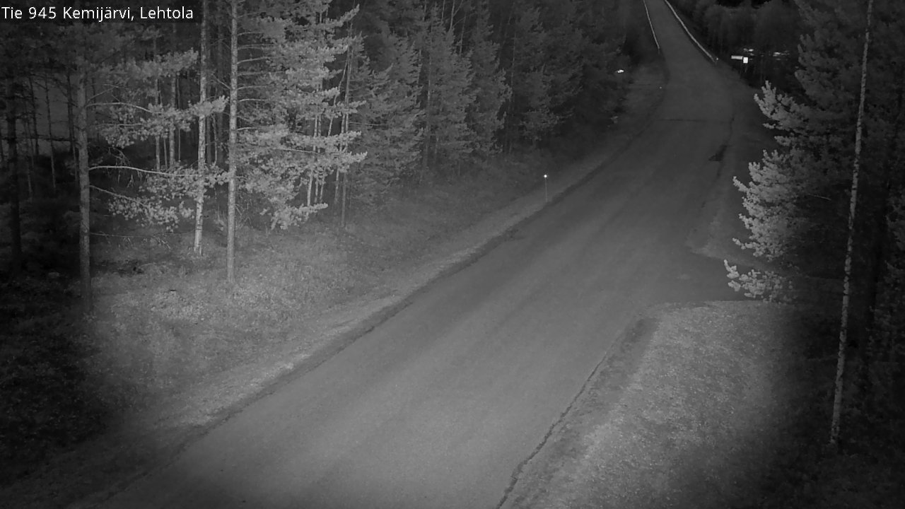 Weather Camera Image Väg 945 Kemijärvi, Lehtola, Kemijärvi, Lappi