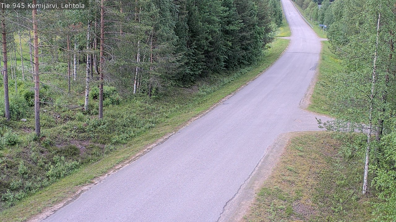 Weather Camera Image Road 945 Kemijärvi, Lehtola, Kemijärvi, Lappi