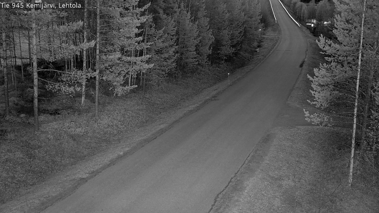 Weather Camera Image Väg 945 Kemijärvi, Lehtola, Kemijärvi, Lappi