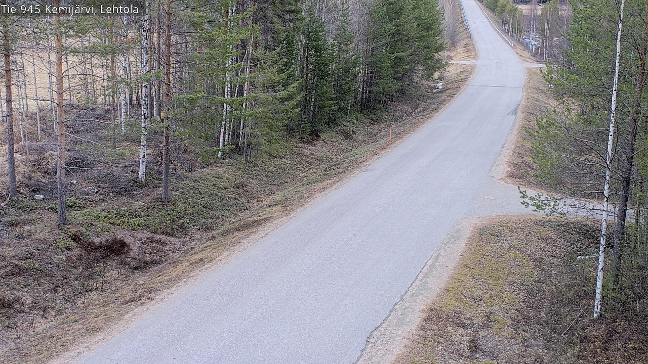 Weather Camera Image Väg 945 Kemijärvi, Lehtola, Kemijärvi, Lappi