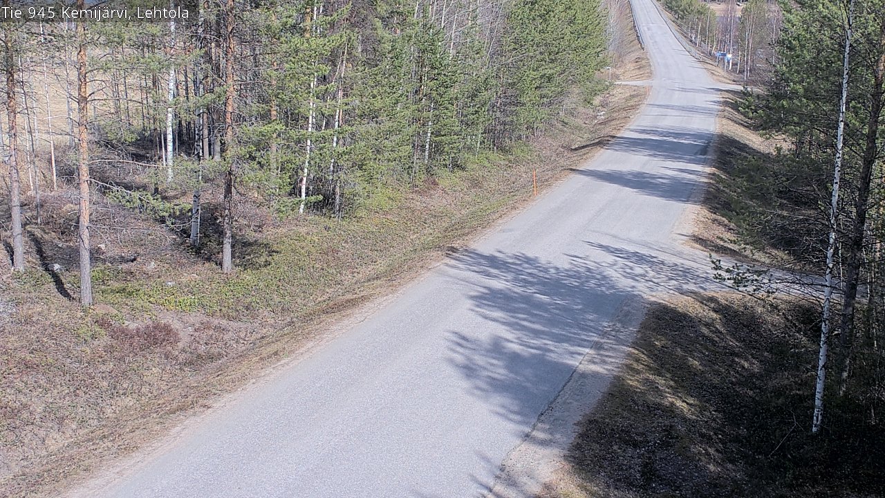 Weather Camera Image Väg 945 Kemijärvi, Lehtola, Kemijärvi, Lappi