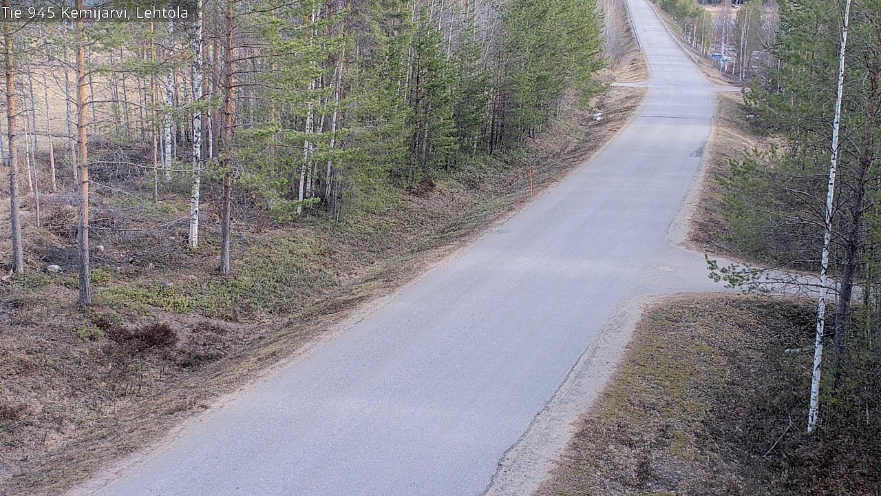 Weather Camera Image Väg 945 Kemijärvi, Lehtola, Kemijärvi, Lappi
