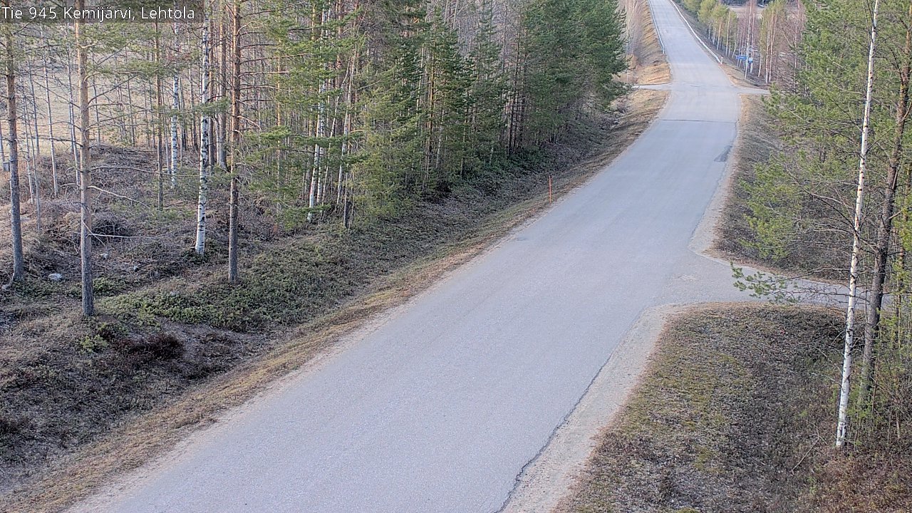 Weather Camera Image Väg 945 Kemijärvi, Lehtola, Kemijärvi, Lappi