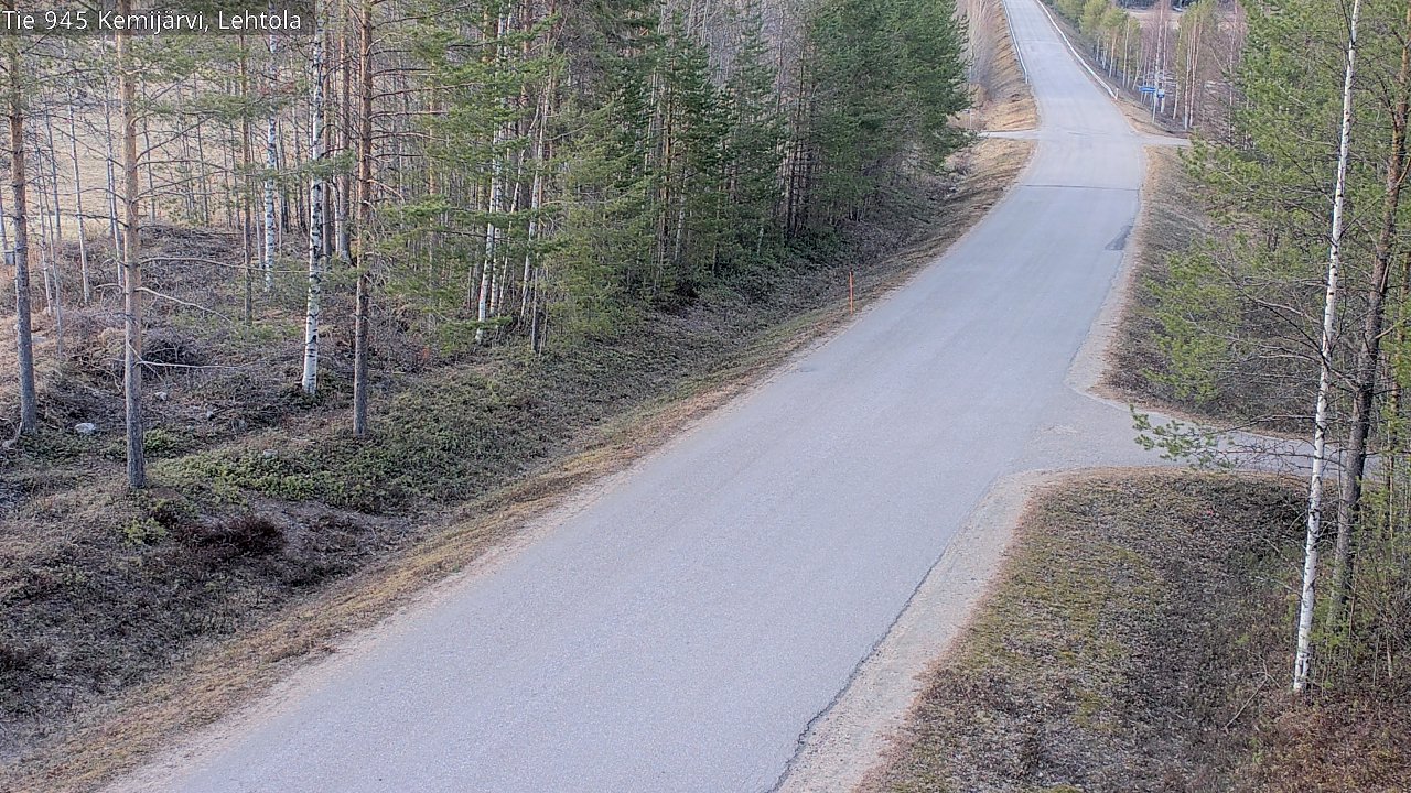 Weather Camera Image Väg 945 Kemijärvi, Lehtola, Kemijärvi, Lappi