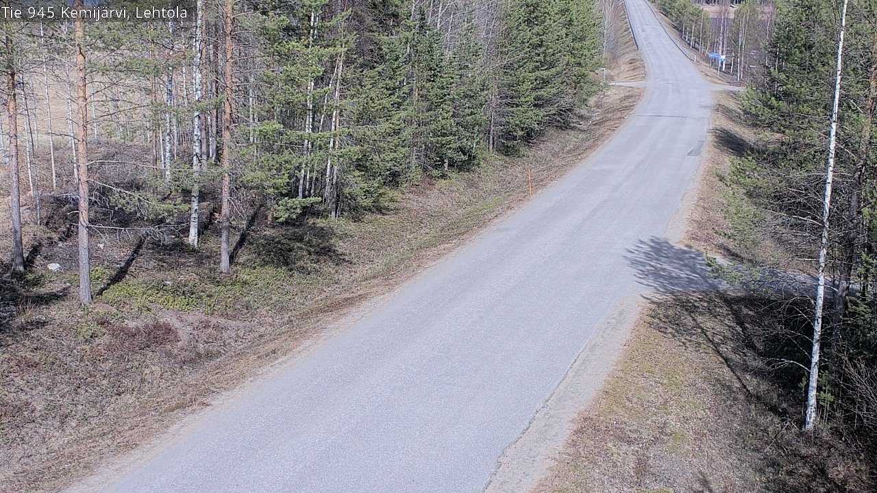 Weather Camera Image Väg 945 Kemijärvi, Lehtola, Kemijärvi, Lappi