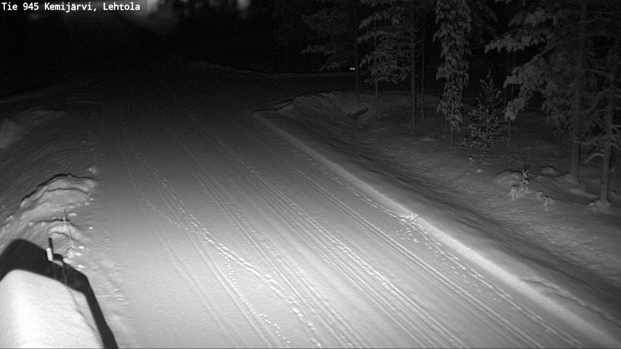 Weather Camera Image Väg 945 Kemijärvi, Lehtola, Kemijärvi, Lappi