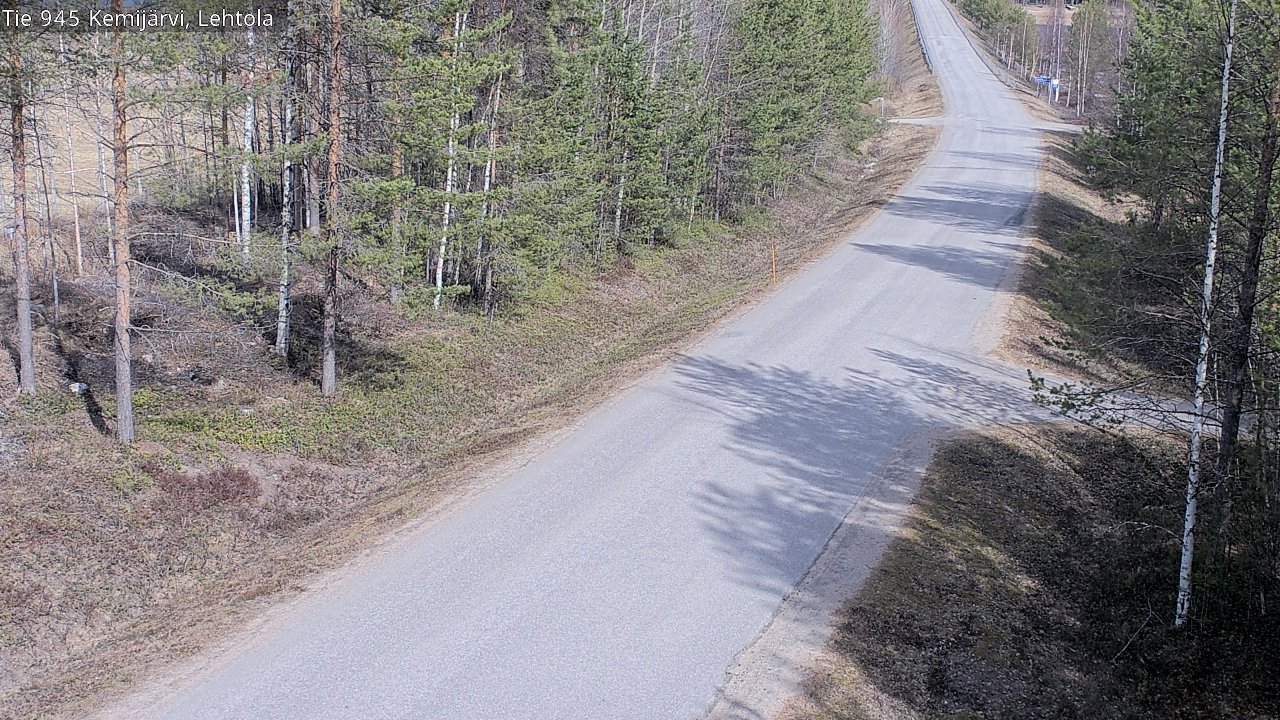 Weather Camera Image Väg 945 Kemijärvi, Lehtola, Kemijärvi, Lappi